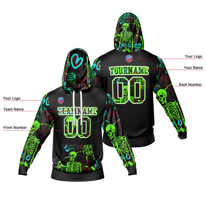 Benutzerdefinierter Sweatshirt-Hoodie für Mann, Frau, Mädchen, Junge. Drucken Sie Ihr Logo, Ihren Namen und Ihre Nummer