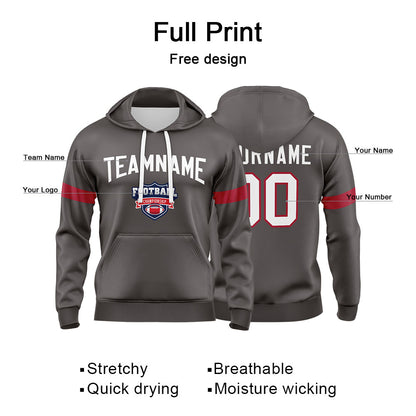Benutzerdefinierter Sweatshirt-Hoodie für Mann, Frau, Mädchen, Junge. Drucken Sie Ihr Logo, Ihren Namen und Ihre Nummer
