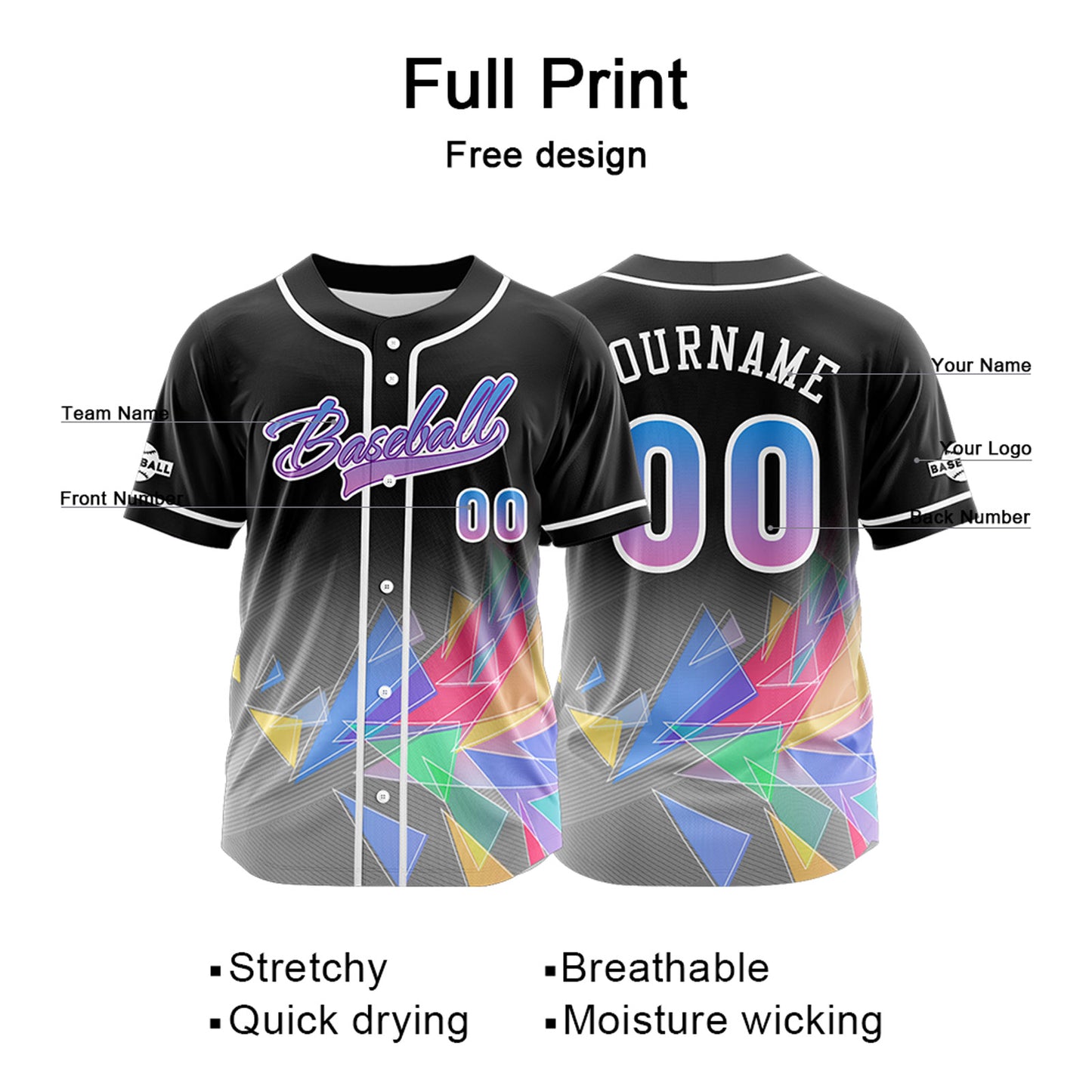 Benutzerdefiniert Schwarz Baseball Uniformen Drucken für Jungs Mädchen und Kinder Machen Ihr Team Mehr Vielfältig