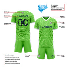 Benutzerdefinierte Fußballuniform Jersey Kinder Erwachsene Personalisiertes Set Jersey Shirt