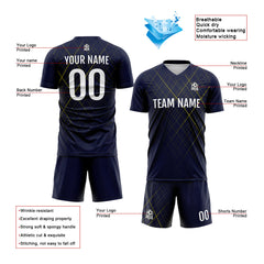 Benutzerdefinierte Fußballuniform Jersey Kinder Erwachsene Personalisiertes Set Jersey Shirt