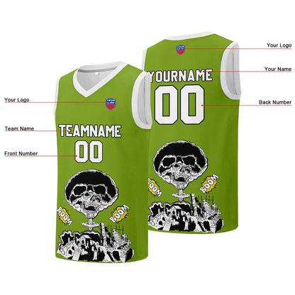 Individuelle Basketball-Jersey für Männer und Frauen. Gestickter und gedruckter Name, Nummer und Logo