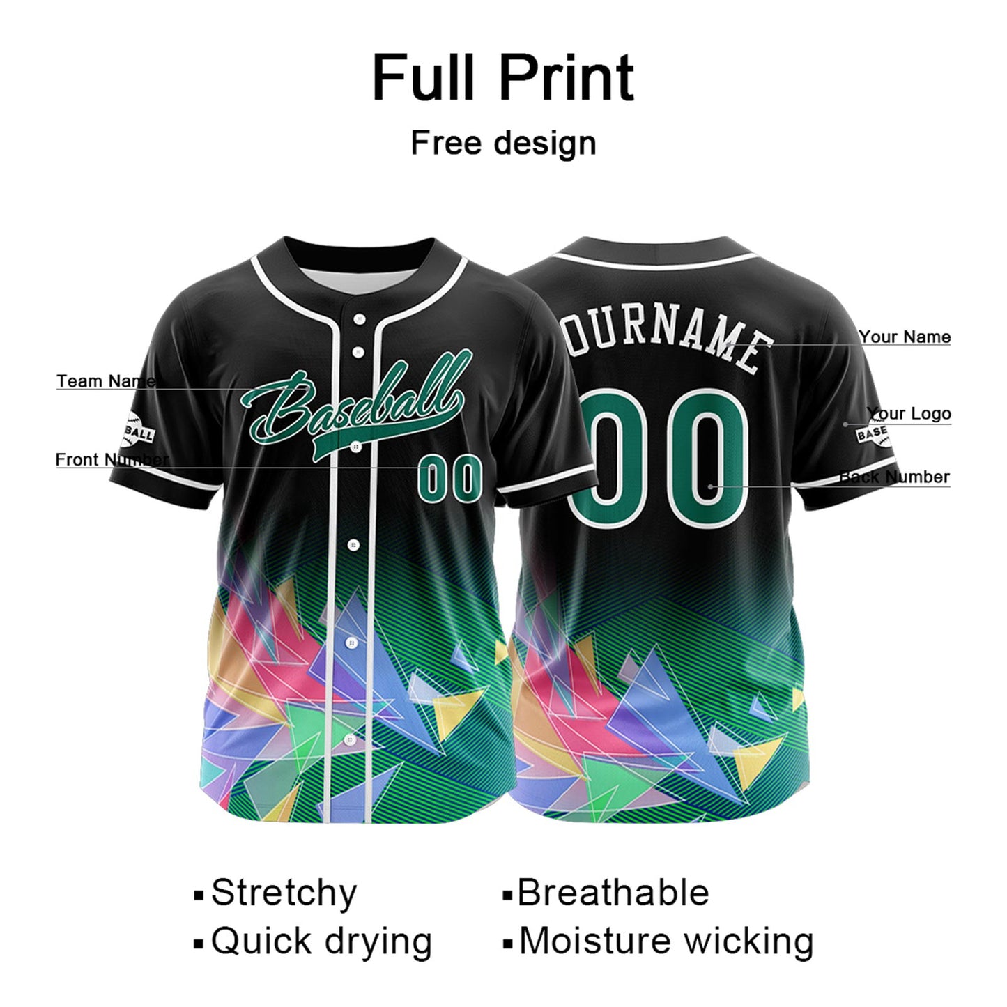 Benutzerdefiniert Schwarz Baseball Uniformen Drucken für Jungs Mädchen und Kinder Machen Ihr Team Mehr Vielfältig