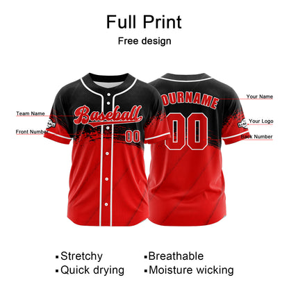 Benutzerdefiniert Rot Baseball Uniformen Drucken für Jungs Mädchen und Kinder Machen Ihr Team Mehr Vielfältig