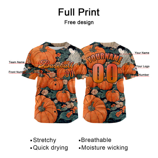 Benutzerdefiniert Orange Baseball Uniformen Drucken für Jungs Mädchen und Kinder Machen Ihr Team Mehr Vielfältig