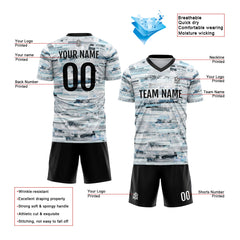 Benutzerdefinierte Fußballuniform Jersey Kinder Erwachsene Personalisiertes Set Jersey Shirt