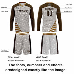 Kundenspezifisches Braun Basketball Fußball Schießen langes T-Shirt für Erwachsene und Kinder