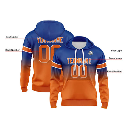 Benutzerdefinierter Verlauf Sweatshirt-Hoodie für Mann, Frau, Mädchen, Junge. Drucken Sie Ihr Logo, Ihren Namen und Ihre Nummer