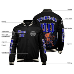 Maßgeschneiderte Königliche Letterman Varsity Jacket Individuelle Stickerei Druck nach Ihrem Wunsch