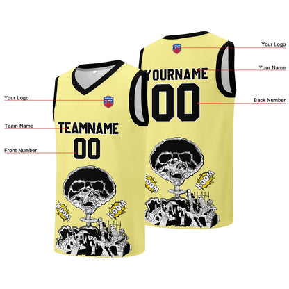 Individuelle Basketball-Jersey für Männer und Frauen. Gestickter und gedruckter Name, Nummer und Logo