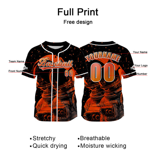 Benutzerdefiniert Orange Baseball Uniformen Drucken für Jungs Mädchen und Kinder Machen Ihr Team Mehr Vielfältig