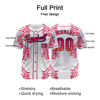 Benutzerdefiniert Weiß Rot Baseball Uniformen Drucken für Jungs Mädchen und Kinder Machen Ihr Team Mehr Vielfältig