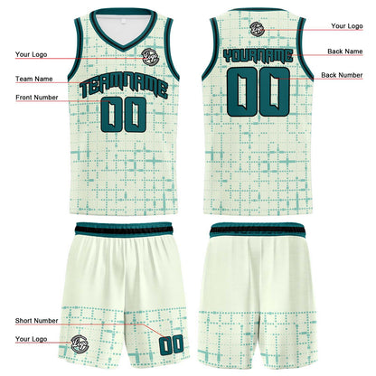 Benutzerdefinierter Hellgrün Basketball Jersey Uniform Anzug gedruckt Ihr Logo Name Nummer