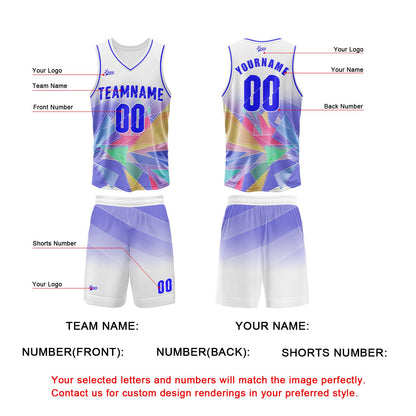 Benutzerdefinierter Weiß Basketball Jersey Uniform Anzug gedruckt Ihr Logo Name Nummer