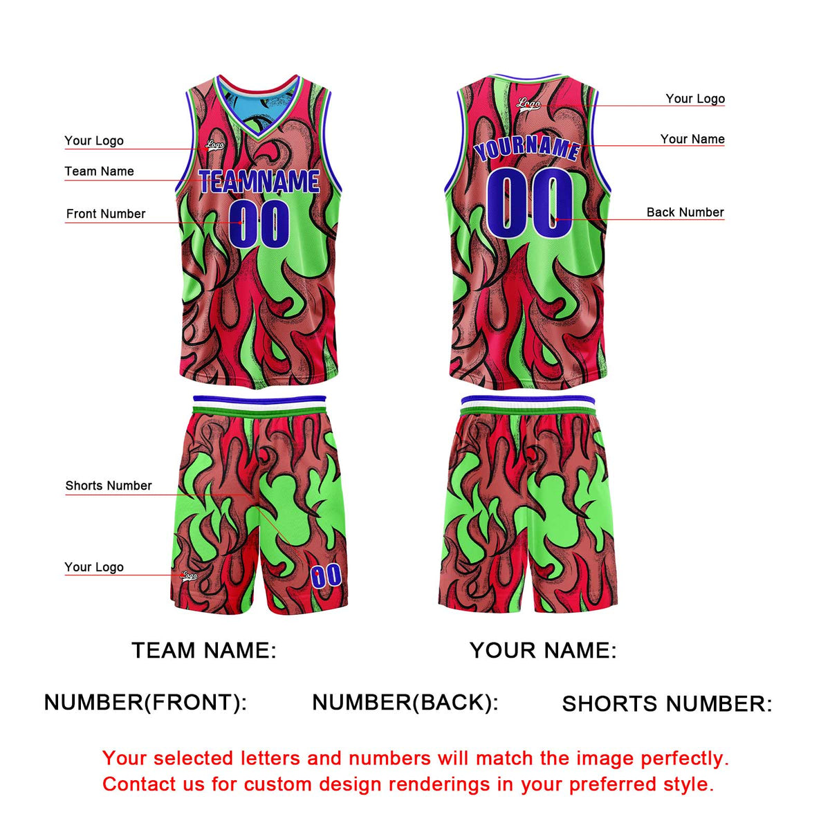 Benutzerdefinierte Blau Rot Reversible Basketball Jersey Personalisierte Print Name Nummer Logo