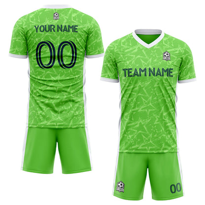 Benutzerdefinierte Fußballuniform Jersey Kinder Erwachsene Personalisiertes Set Jersey Shirt