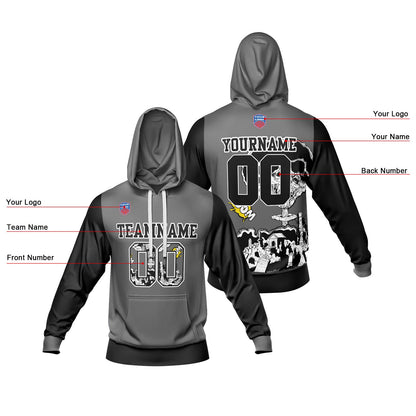 Benutzerdefinierter Sweatshirt-Hoodie für Mann, Frau, Mädchen, Junge. Drucken Sie Ihr Logo, Ihren Namen und Ihre Nummer