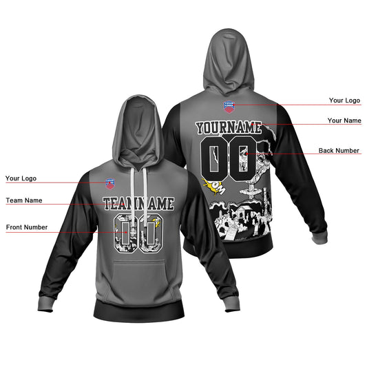 Benutzerdefinierter Sweatshirt-Hoodie für Mann, Frau, Mädchen, Junge. Drucken Sie Ihr Logo, Ihren Namen und Ihre Nummer