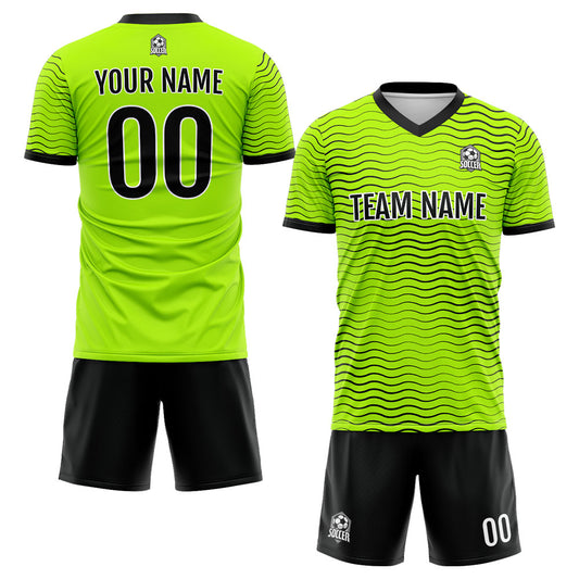 Benutzerdefinierte Fußballuniform Jersey Kinder Erwachsene Personalisiertes Set Jersey Shirt