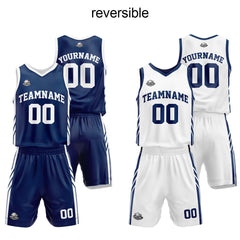 Benutzerdefinierter Reversible Basketballanzug für Erwachsene und Kinder Personalisiertes Trikot