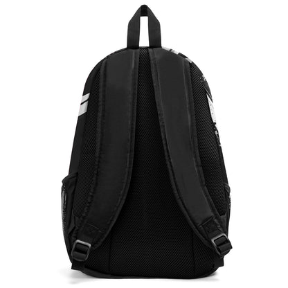 Anpassen Schwarz Weiß Sport Rucksäcke Mit Personalisiert Namen, Zahlen und Logos