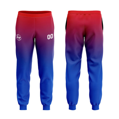 Benutzerdefiniert Blau Rot Tarnung Sport Jersey Satz Trainingsanzug Zur Seite fahren Kapuzenpullover Oberteile und Hose Satz Königlich