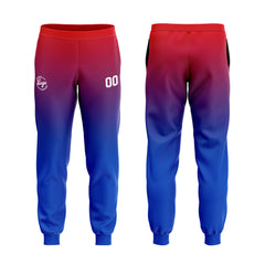 Benutzerdefiniert Blau Rot Tarnung Sport Jersey Satz Trainingsanzug Zur Seite fahren Kapuzenpullover Oberteile und Hose Satz Königlich