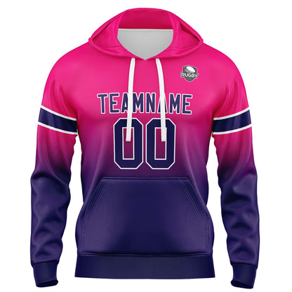 Benutzerdefinierter Verlauf Sweatshirt-Hoodie für Mann, Frau, Mädchen, Junge. Drucken Sie Ihr Logo, Ihren Namen und Ihre Nummer