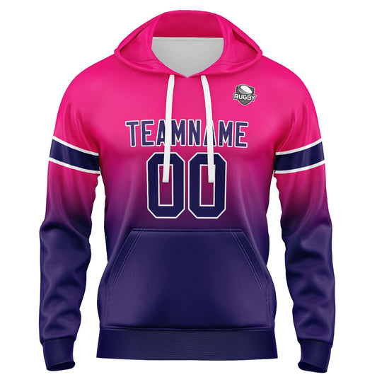 Benutzerdefinierter Verlauf Sweatshirt-Hoodie für Mann, Frau, Mädchen, Junge. Drucken Sie Ihr Logo, Ihren Namen und Ihre Nummer