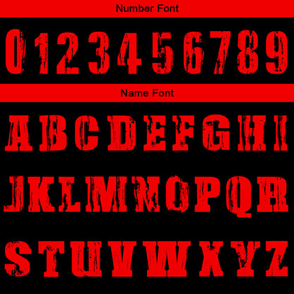 Benutzerdefinierte Schwarz Rot Kurzarm-Kapuzenpullover für Männer Frauen Hemden mit Kapuzen gedruckt Name Logo