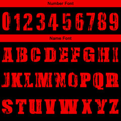 Benutzerdefinierte Schwarz Rot Kurzarm-Kapuzenpullover für Männer Frauen Hemden mit Kapuzen gedruckt Name Logo
