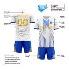 Benutzerdefinierte Fußballuniform Jersey Kinder Erwachsene Personalisiertes Set Jersey Shirt