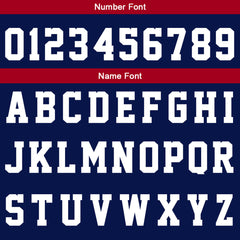Benutzerdefinierte Reversible Basketball Jersey Personalisierte Print Name Nummer Logo Marine -Rot-Weiß