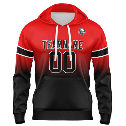 Benutzerdefinierter Verlauf Sweatshirt-Hoodie für Mann, Frau, Mädchen, Junge. Drucken Sie Ihr Logo, Ihren Namen und Ihre Nummer