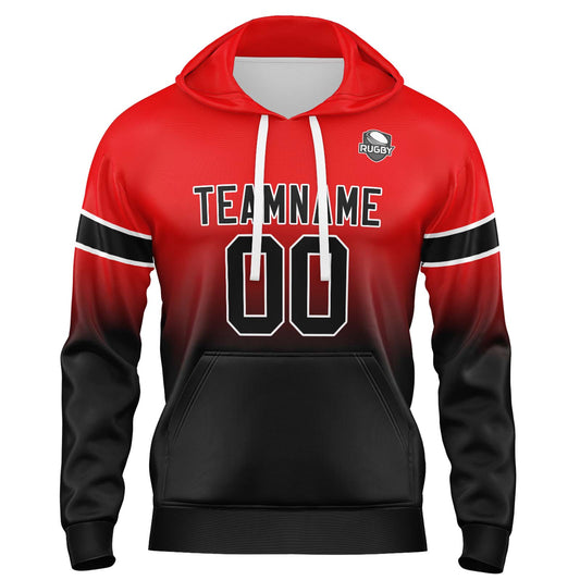 Benutzerdefinierter Verlauf Sweatshirt-Hoodie für Mann, Frau, Mädchen, Junge. Drucken Sie Ihr Logo, Ihren Namen und Ihre Nummer