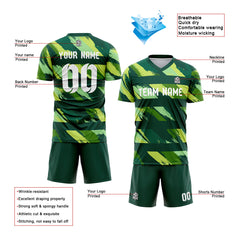 Benutzerdefinierte Fußballuniform Jersey Kinder Erwachsene Personalisiertes Set Jersey Shirt