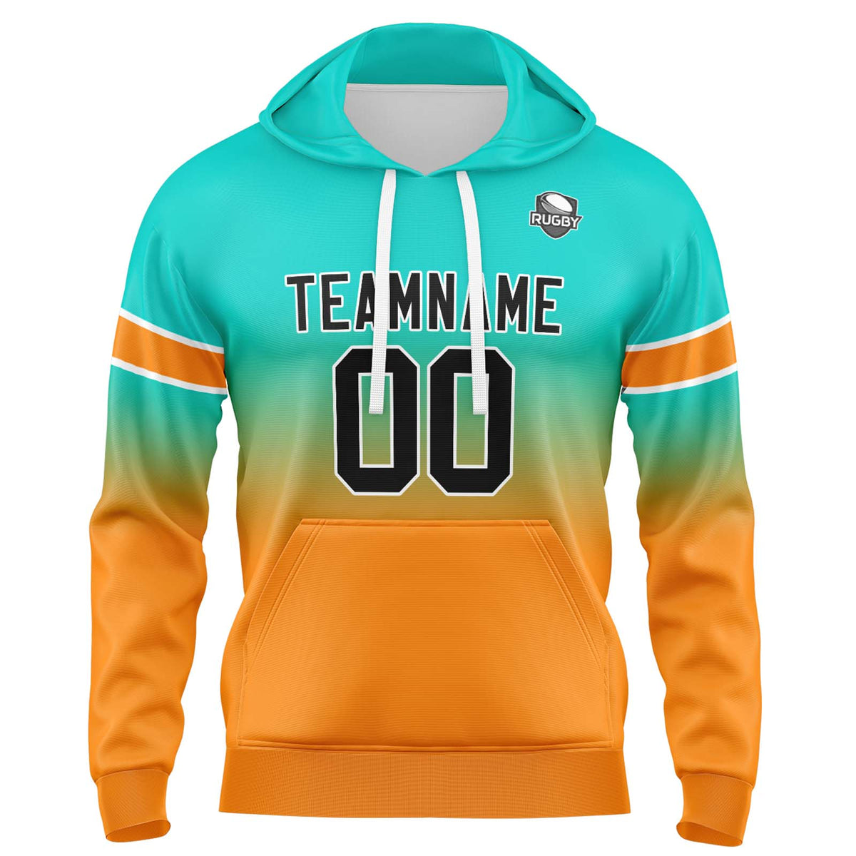Benutzerdefinierter Verlauf Sweatshirt-Hoodie für Mann, Frau, Mädchen, Junge. Drucken Sie Ihr Logo, Ihren Namen und Ihre Nummer