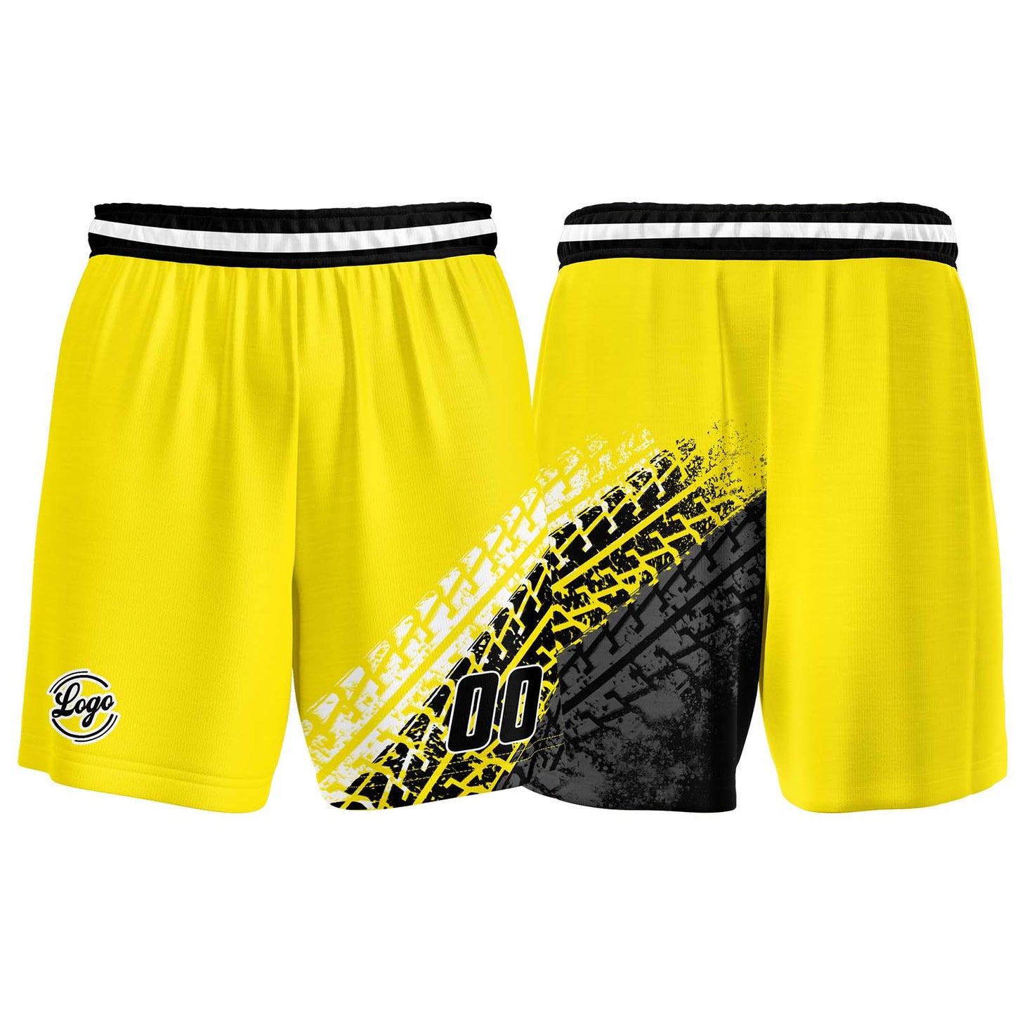 Benutzerdefinierter Gelb Basketball Jersey Uniform Anzug gedruckt Ihr Logo Name Nummer