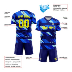 Benutzerdefinierte Fußballuniform Jersey Kinder Erwachsene Personalisiertes Set Jersey Shirt