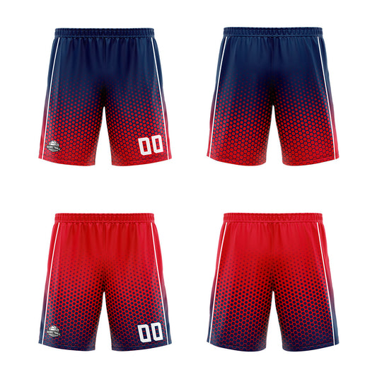 Benutzerdefinierte Marine Rot Reversible Basketball Jersey Personalisierte Print Name Nummer Logo