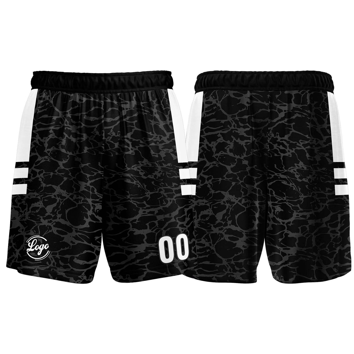 Benutzerdefinierter Schwarz Basketball Jersey Uniform Anzug gedruckt Ihr Logo Name Nummer