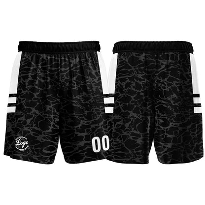 Benutzerdefinierter Schwarz Basketball Jersey Uniform Anzug gedruckt Ihr Logo Name Nummer