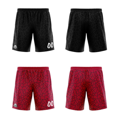 Benutzerdefinierte Reversible Basketball Jersey Personalisierte Print Name Nummer Logo Flaw-Rot&Schwarz