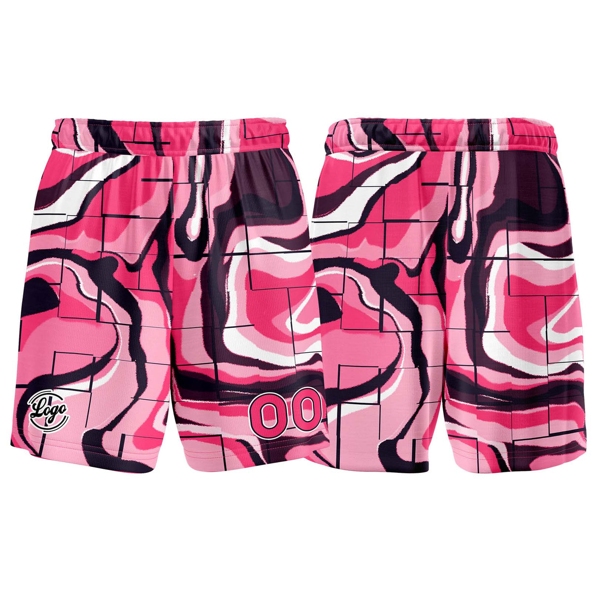 Benutzerdefinierter Rosa Basketball Jersey Uniform Anzug gedruckt Ihr Logo Name Nummer
