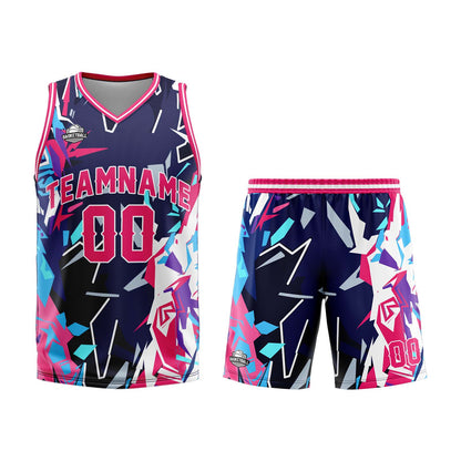 Benutzerdefinierter Rot Basketball Jersey Uniform Anzug gedruckt Ihr Logo Name Nummer