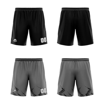 Benutzerdefinierte Schwarz Grau Reversible Basketball Jersey Personalisierte Print Name Nummer Logo