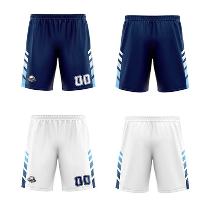 Benutzerdefinierte Marineblau Weiß Hellblau Reversible Basketball Jersey Personalisierte Print Name Nummer Logo