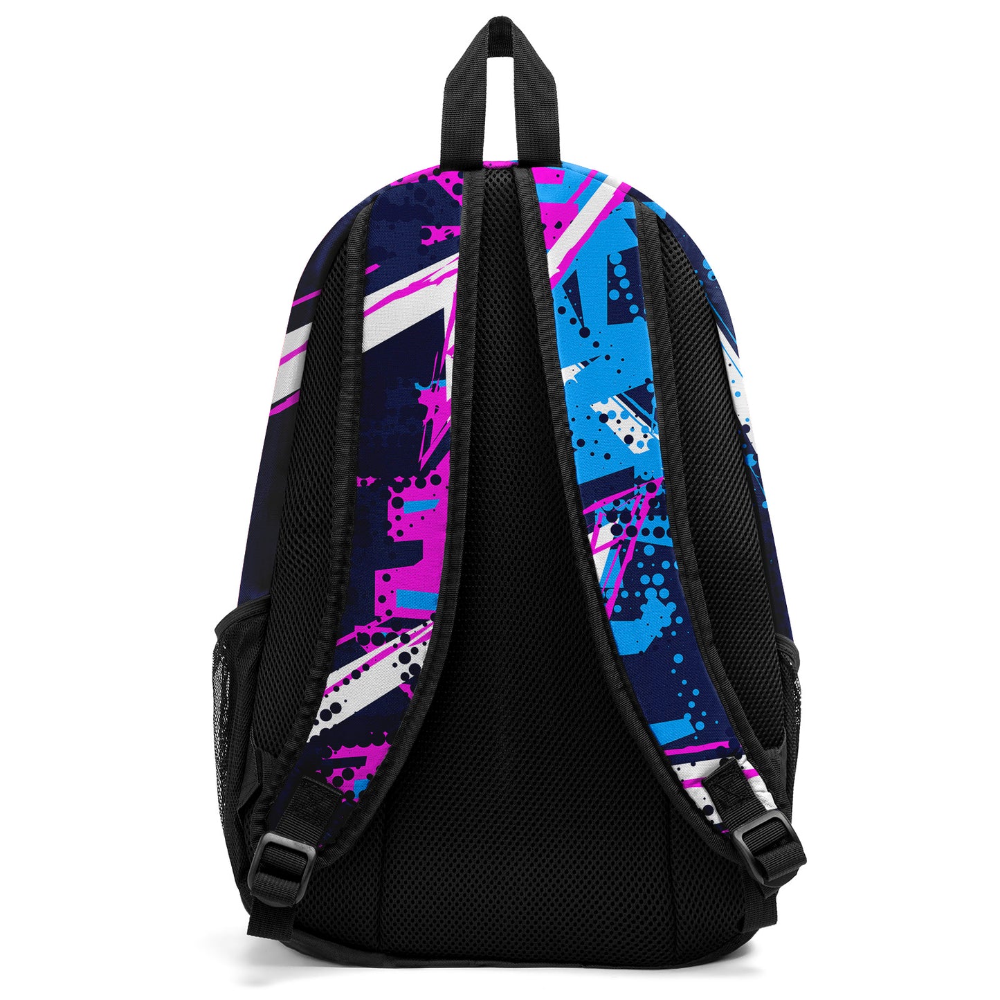 Anpassen  Rosa Hellblau Weiß Sport Rucksäcke Mit Personalisiert Namen, Zahlen und Logos