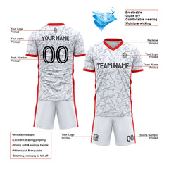 Benutzerdefinierte Fußballuniform Jersey Kinder Erwachsene Personalisiertes Set Jersey Shirt