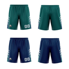 Benutzerdefinierte Mitternachtsgrün Marinegrau Reversible Basketball Jersey Personalisierte Print Name Nummer Logo